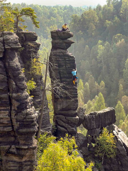 Klettern an der Falkennadel